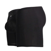 ErgoWear MidCut X4D Long Boxer Briefs 3D Seamed Pouch in Black 17024