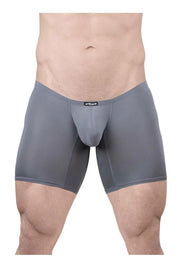 ErgoWear MidCut X4D Long Boxer Briefs 3D Seamed Pouch in Gray 17063