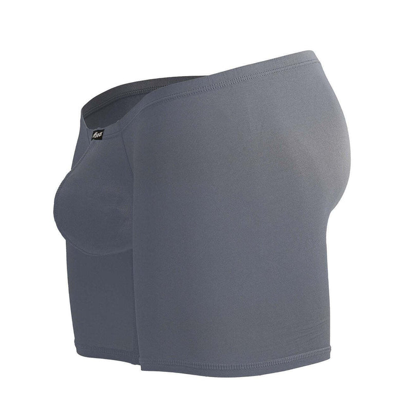 ErgoWear MidCut X4D Long Boxer Briefs 3D Seamed Pouch in Gray 17065