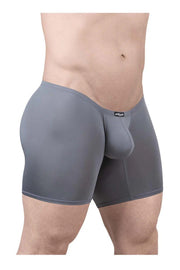ErgoWear MidCut X4D Long Boxer Briefs 3D Seamed Pouch in Gray 17061