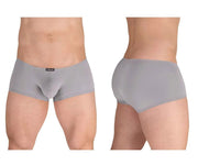 ERGOWEAR Mini Boxer X4D Seamed Pouch Low - Rise Trunks Silver Gray 1593 93 - SexyMenUnderwear.com