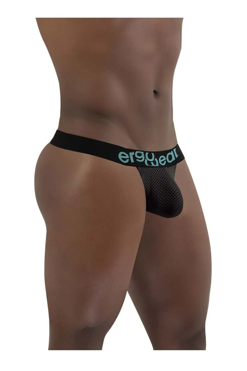 ErgoWear Thong MAX Mesh Sports Black Thongs 13872