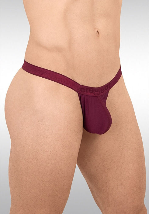 ErgoWear Thong SLK Hyper - Soft 3Dimensional Pouch Burgundy Red 1656 6 - SexyMenUnderwear.com