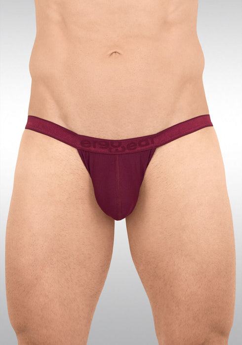 ErgoWear Thong SLK Hyper - Soft 3Dimensional Pouch Burgundy Red 1656 6 - SexyMenUnderwear.com