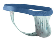 ErgoWear Thong SLK SE G - String 3D - Pouch in Soft Blue Frost Birds 1776 1145