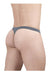 ErgoWear Thong X4D Quick Dry and Resilient Soft Thongs in Gray 1703 - SexyMenUnderwear.com