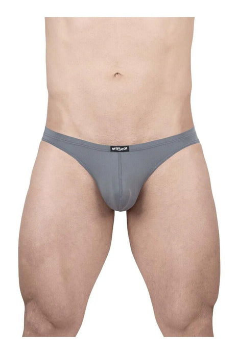 ErgoWear Thong X4D Quick Dry and Resilient Soft Thongs in Gray 1703 - SexyMenUnderwear.com