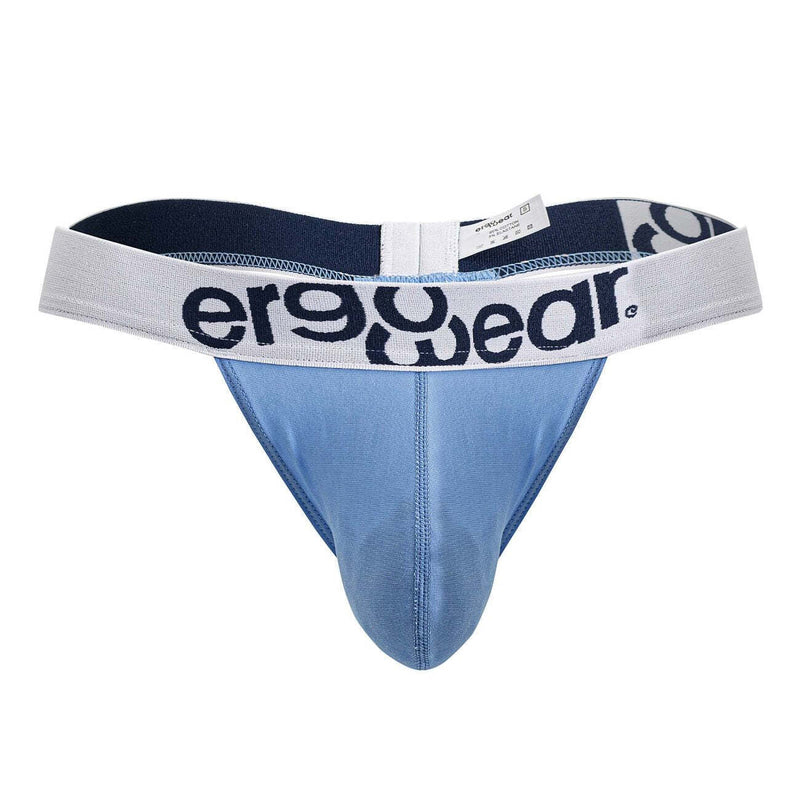 ErgoWear Thongs MAX Cotton Lightweight Men Thong in Light Blue 17115