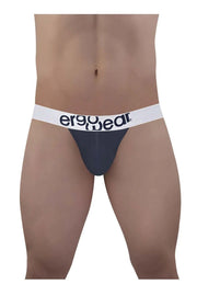 ErgoWear Thongs MAX Cotton Sports Edge Low - Rise Thong Navy Blue 1470 905