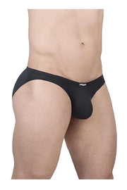 ErgoWear X4D Bikini Briefs Low - Rise Ergonomically Shaped Pouch in Black 17002