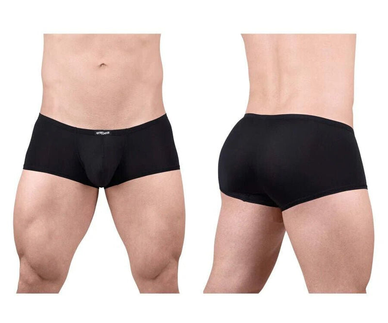ErgoWear X4D Mini Boxer Trunks 3D - Seamed Pouch in Black 17013