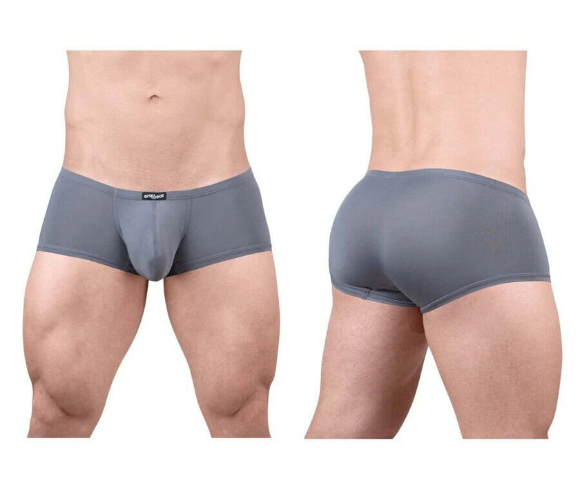 ErgoWear X4D Mini Boxer Trunks 3D - Seamed Pouch in Gray 1705 - SexyMenUnderwear.com