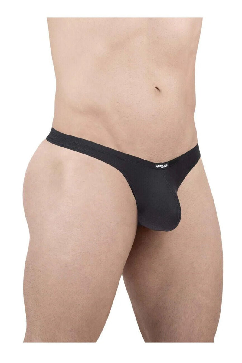 ErgoWear X4D Thongs Quick Dry and Resilient Soft Thong in Black 16994