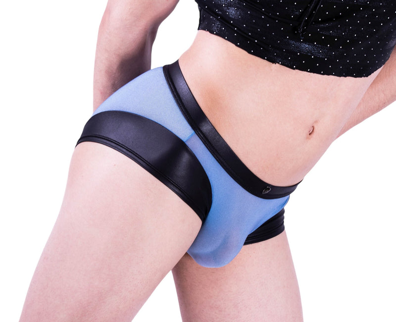 Gregg Homme Boxer Two - Timer Faux - Leather Fabric Blue 130305 712