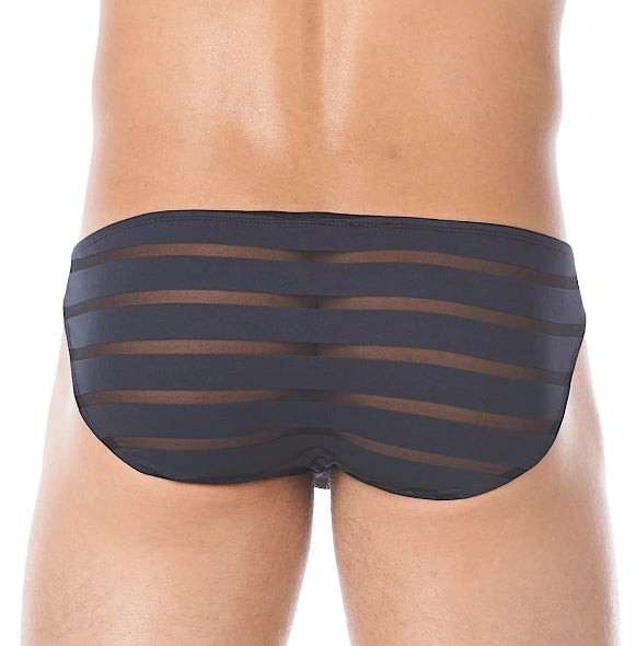 Gregg Homme Brief Encore Semi See-Through Slip Navy 160603 115