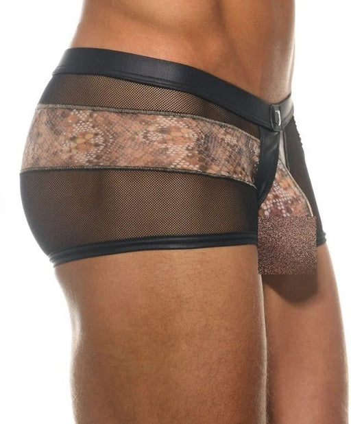 Gregg Homme Cobra Boxer Briefs With Maximiser Pouch Sheer Side Black 201015 G1431