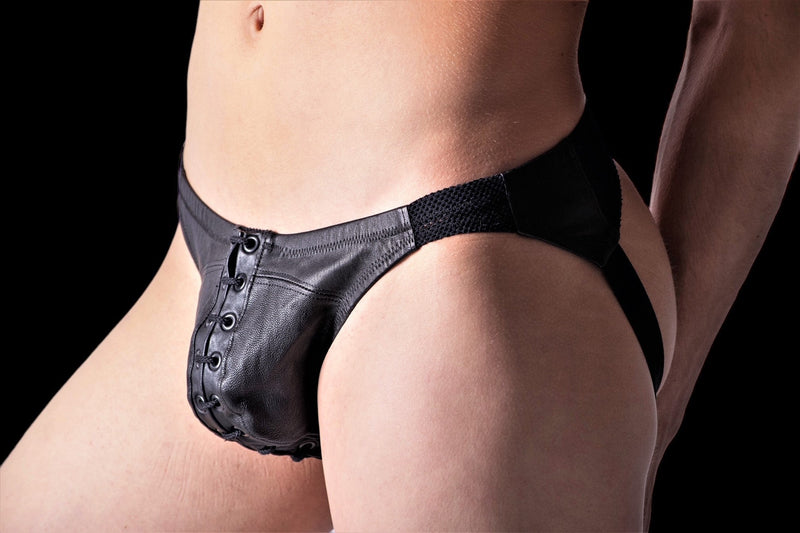 Gregg Homme Jock PLAYER Leather Jockstrap Black 143134 27