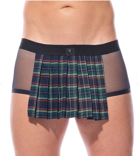 Gregg Homme Kilt Boxer Brief Combo KINKILT With Soft Mesh Navy 210505 GT33