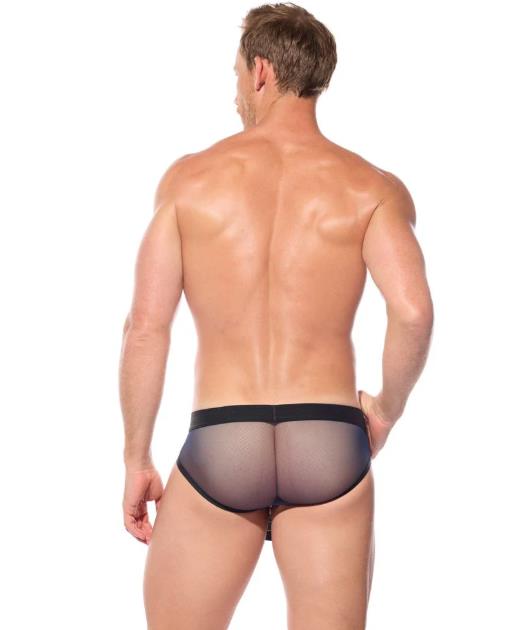 Gregg Homme Kilt Brief Combo Open Pouch KINKILT Soft Mesh Navy Briefs 210503 GT43