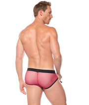 Gregg Homme Kilt Brief Combo Open Pouch KINKILT Soft Mesh Pink Briefs 210503 GT44