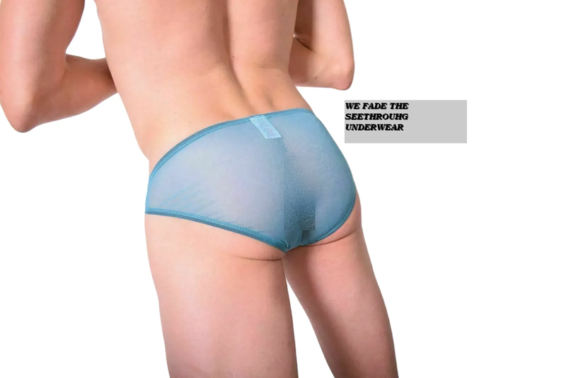 GREGG HOMME Sheer Briefs Kasanova See-Through Brief C-Ring Light Blue 34