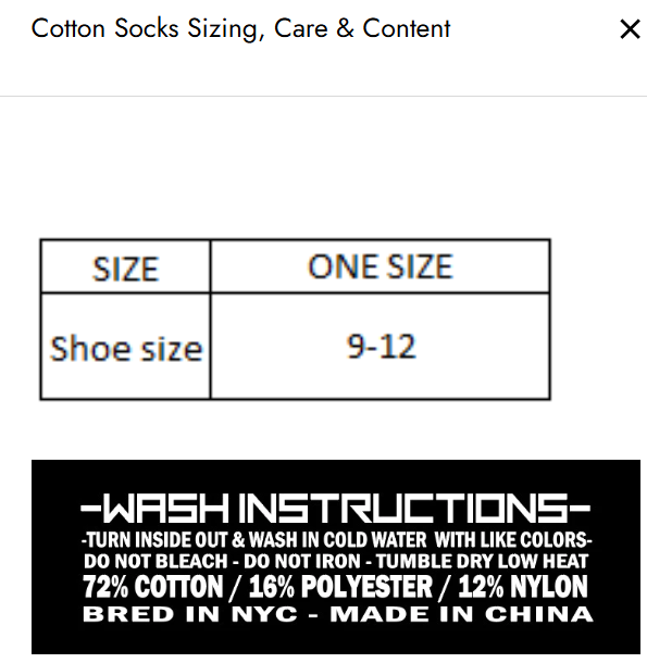 BREEDWELL Gymnetixxx Crew Socks Cotton Nylon Mid-Calf Sock in Navy 6