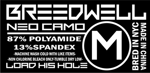 Jockstrap BREEDWELL Neo - Camo Jock Built in D - Rings Neon Green 149