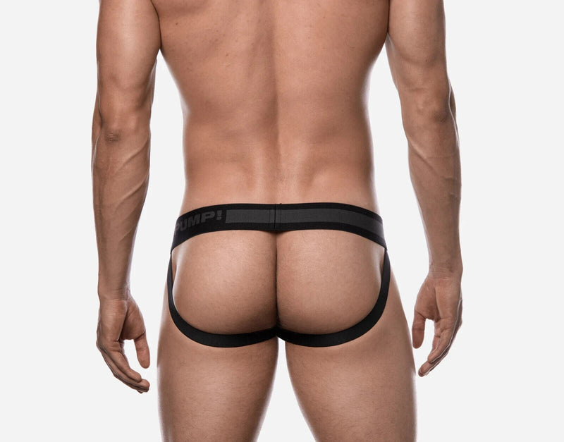 Jockstrap PUMP! Full Black Mesh Jock Ninja Elastic Waistband 15016 134