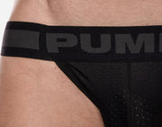 Jockstrap PUMP! Full Black Mesh Jock Ninja Elastic Waistband 15016 133