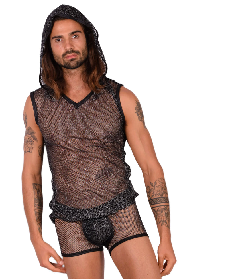 Medium Kit Gregg Homme Hood Tank Top & Boxer Sparkling Black 33661 MX14
