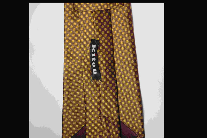 KITON Napoli Chic ART Men's neck Tie 100% Silk 58'' long K335