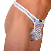 L Wojoer Sexy Silver Disco Thong 33940 MX183