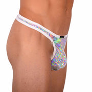 L Wojoer Sexy Silver Disco Thong 33940 MX185