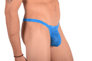 LARGE JJ MALIBU Thong Sheer Turquoise 22