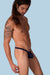 Large JOE SNYDER Polyamide Elastane Bulge Thong Navy BUL02 2 - SexyMenUnderwear.com