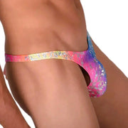 LARGE SMU Sensual Thong Silver Rainbow 33498 MX131