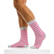 L/XL Mid Cut Sock Modus Vivendi Cotton Socks Pop Melange Fushia XS2013 B852