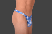 M - L SMU thong aqua 30 - 32 inch waist 105222 MX24