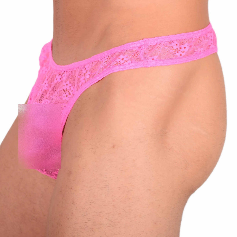 M SMU Sensual C - Thru Thong Pink 33593 MX133