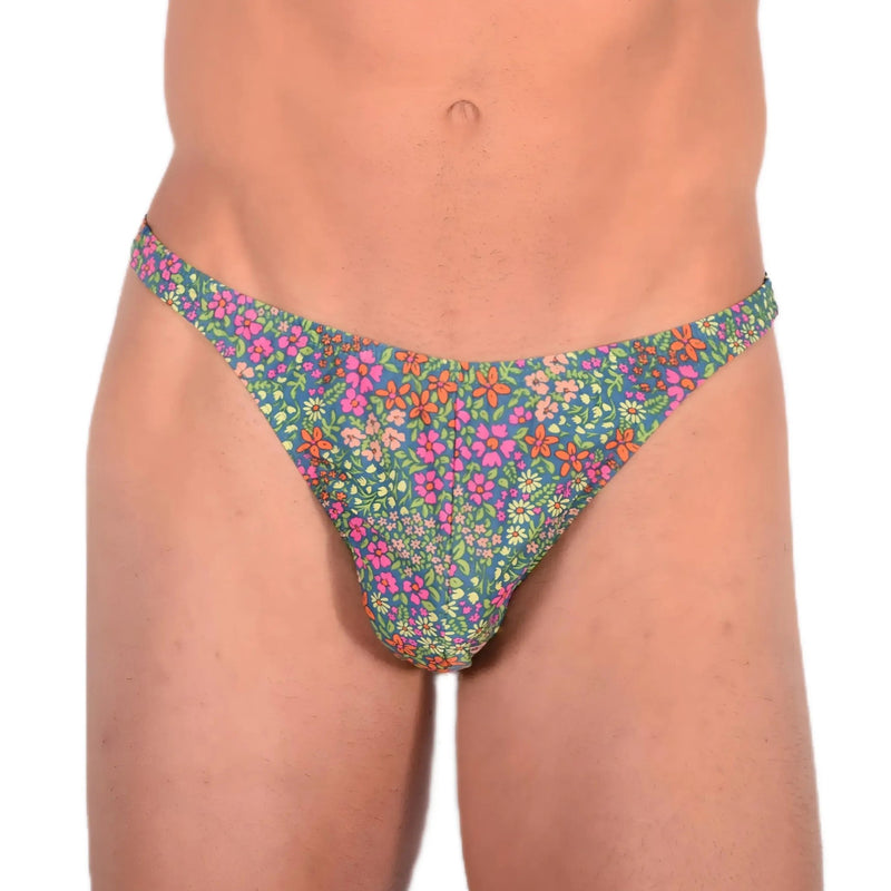 M SMU Sensual Thong Deep Green Garden 33579 MX132