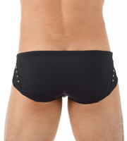 Medium Swimwear Gregg Homme LURE Swim - Brief Leather - Look Black 131135 1392
