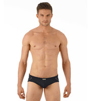 Medium Swimwear Gregg Homme LURE Swim - Brief Leather - Look Black 131135 1395