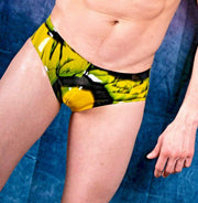 Mens Briefs TankTop Fetish Mens Rubber Suit Latex Suits Polymorphe Small 115