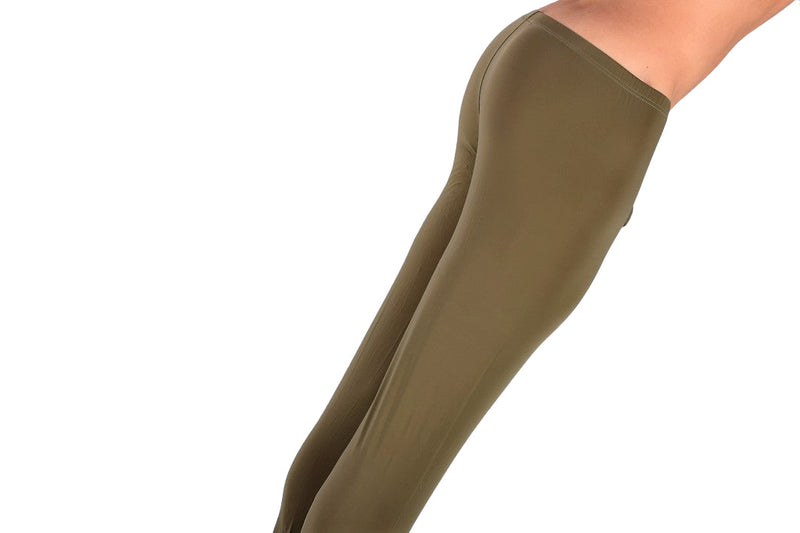 Mens Legging SMU Tight Fit 3 Quarter Olive MX5