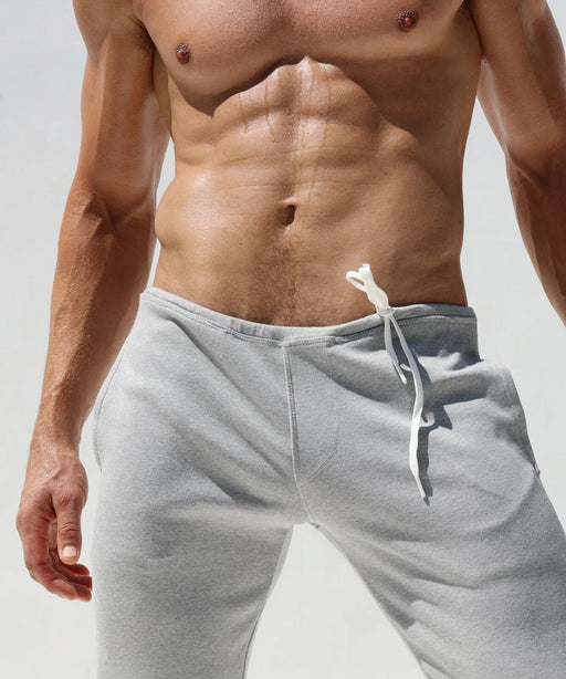 M/L RUFSKIN Relaxed Fit Flare Leg Loungewear Pant TRENTON Stretch Cotton Grey 10 - SexyMenUnderwear.com