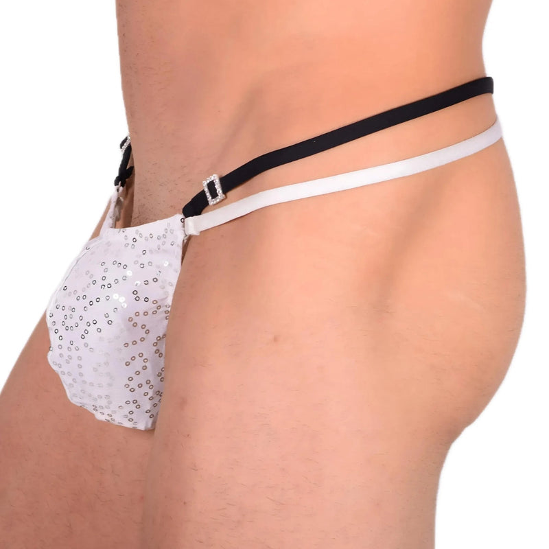 M/L SMU Sexy Pure White Party Thong 33546 MX133