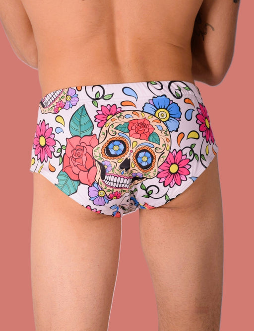 M/L SMU Swim Brief Skull 33441 MX112