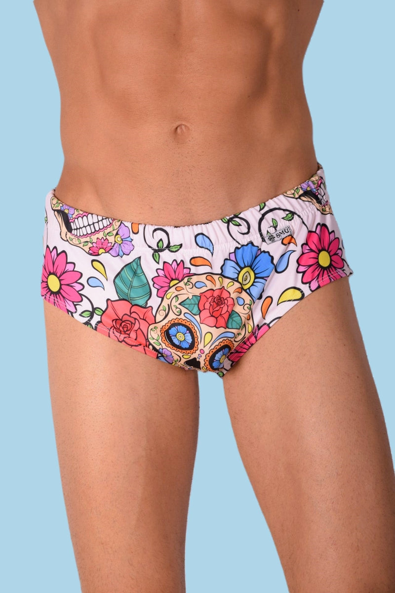M/L SMU Swim Brief Skull 33441 MX116