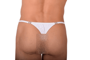 M/L SMU Thong Rhinestones White 32' 34' Waist MX10 1005656