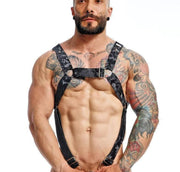 MOB DNGEON Cross C - Ring Harness One Size Adjustable Straps Black - Camo DMBL071